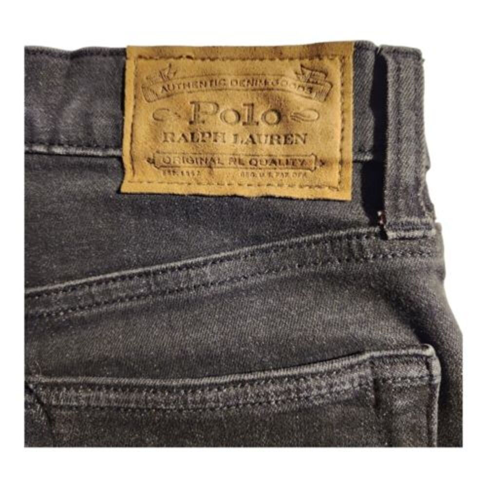 Ralph Lauren Black Denim Jeans Classic Straight Leg Casual Everyday Wear - Picture 4 of 6